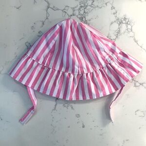 Primark Pink Stripped Sun Hat Size 6-12 months